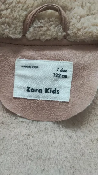 Abrigo Zara niña 7 años rosa