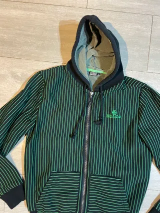 Sudadera Brunotti Y2K Rayas Verdes Negra