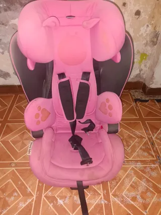Silla de coche para bebé rosa