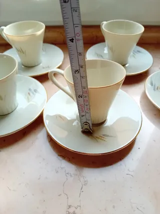 Tazzine caffè Bavaria set 5 tazzine 6 piattini