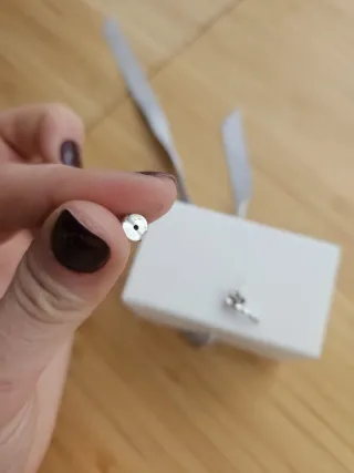 Pendientes alargados con brillantes