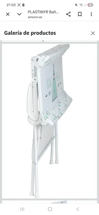 Bañera cambiador Plastimyr plegable blandita