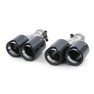 COLAS DE ESCAPE DOBLE EM CARBONO LOOK M