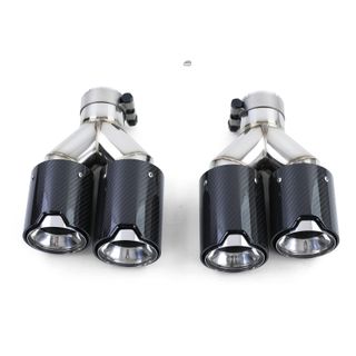 COLAS DE ESCAPE DOBLE EM CARBONO LOOK M