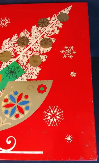 Scatola Latta Italiana Alemagna Natalizia Anni 60