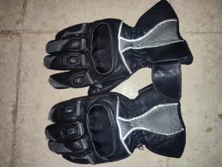 Guantes Moto Cuero Refuerzo Nudillo