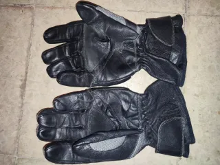 Guantes Moto Cuero Refuerzo Nudillo
