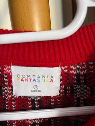 Jersey cuadros rojo y negro