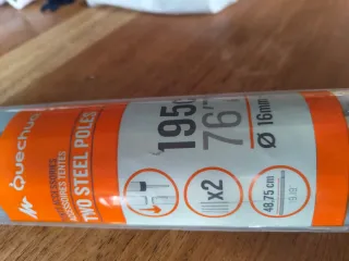 2 Postes Acero Quechua 195cm
