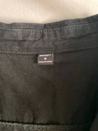 Sobrecamisa negra hombre Talla M