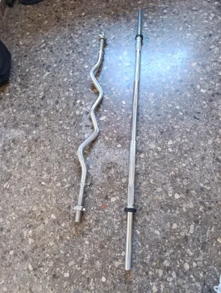 Barrette per palestra a casa e dischi