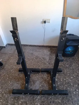 Barrette per palestra a casa e dischi