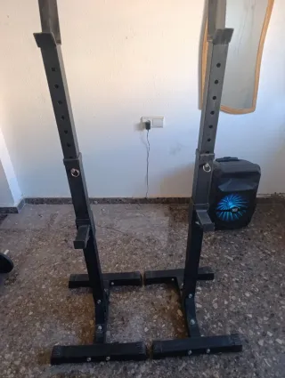 Barrette per palestra a casa e dischi