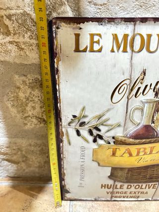 Targa vintage Le Moulin des Oliviers