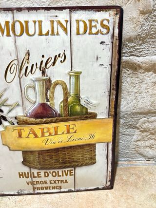 Targa vintage Le Moulin des Oliviers