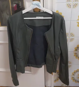 Chaqueta Polipiel Verde KOKER Talla L