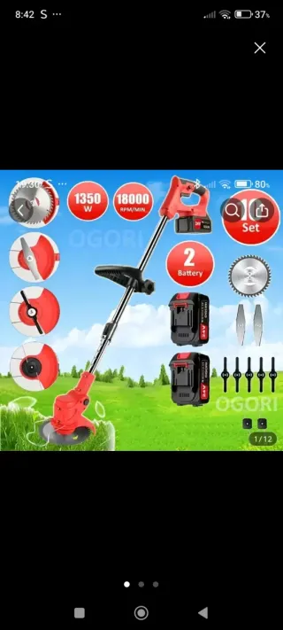 Desbrozadora a batería 24V