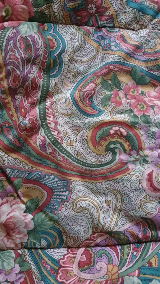 Piumone matrimoniale invernale fantasia floreale