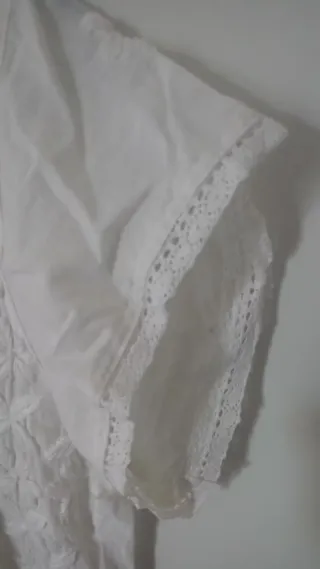 Vestido blanco ibicenco verano talla única