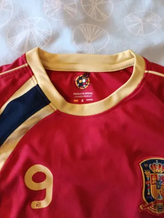 Camiseta España Talla 8 Roja y Amarilla