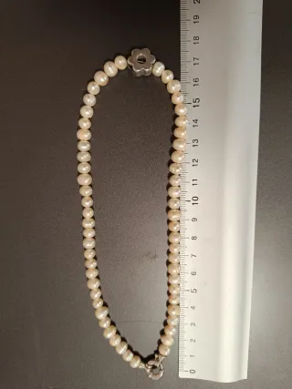 Collar Perlas Río y Plata Flor