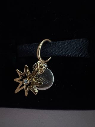 Colgante Estrella Polar Diamante Oro Plata
