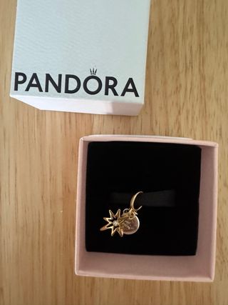 Colgante Estrella Polar Diamante Oro Plata