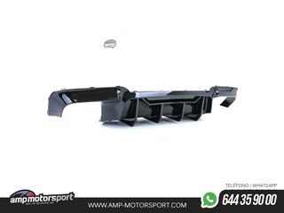 DIFUSOR TRASERO LOOK M5 EN NEGRO BRILLANTE PARA BMW SERIE 5 F10/F11 + COLAS TITANIO
