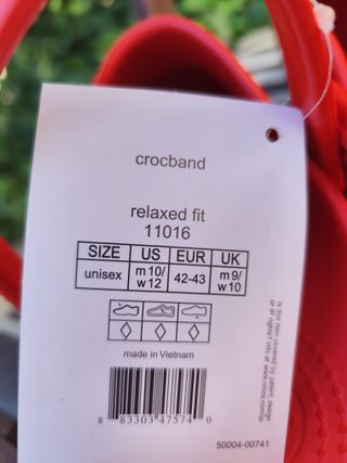 Calzado tipo Crocs Talla M10 - (42-43)