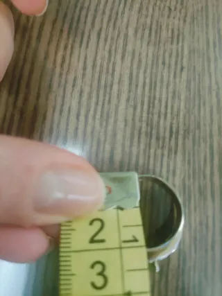 Anello vintage argento 800 con pietra verde