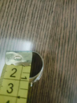 Anello vintage argento 800 con pietra verde