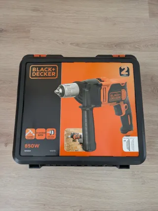 Taladro Black+Decker 850W con maletín