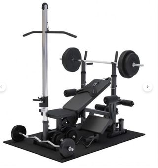 Gimnasio Multiestación con Barras y Pesas