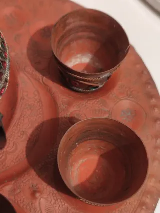 Tetera Marroquí Vintage con Vasos