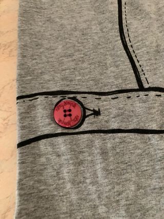 Maglia grigia a manica lunga creativa per donna