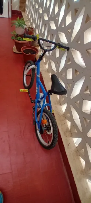Bicicleta infantil azul