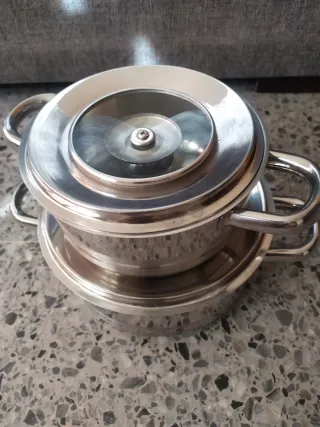 Juego de 2 Ollas Acero Inoxidable