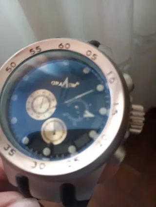 Reloj Dual Post Acero y Caucho