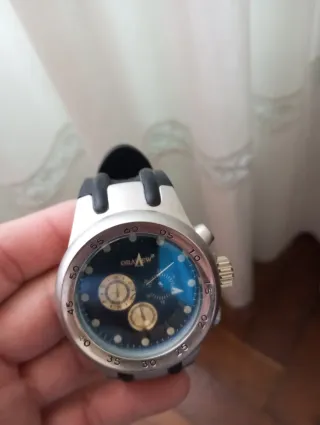 Reloj Dual Post Acero y Caucho