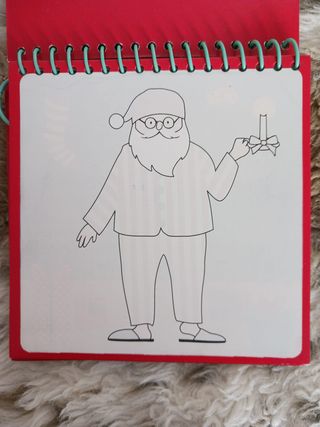 Libro PAPA NOEL deColorear con agua ilimitadamente