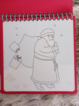 Libro PAPA NOEL deColorear con agua ilimitadamente