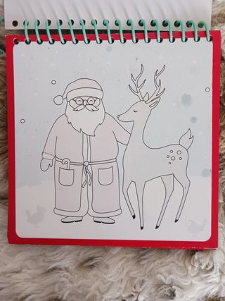 Libro PAPA NOEL deColorear con agua ilimitadamente