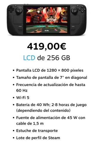 Steam Deck LCD 256GB