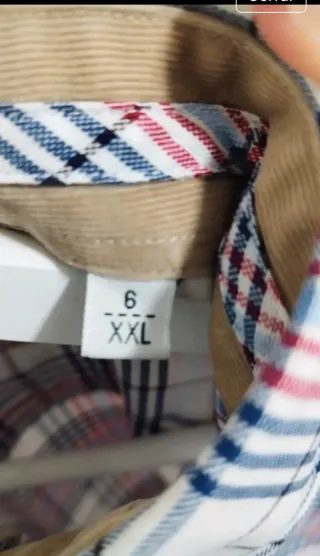 Elegante Clásica Camisa  Hombre Tendido 7