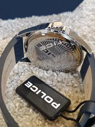 Reloj Police Hombre Original Azul/Plata