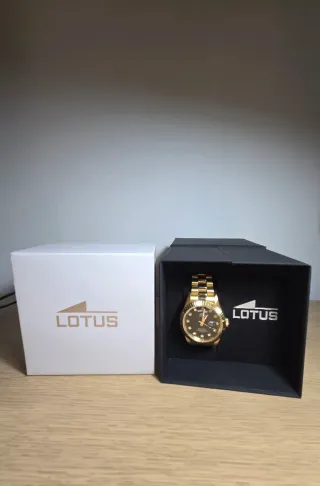 Orologio Lotus Freedom oro con quadrante nero