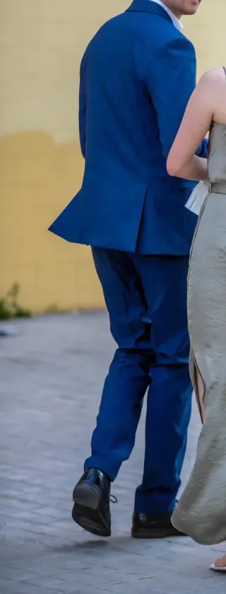 Traje juvenil Mango azul