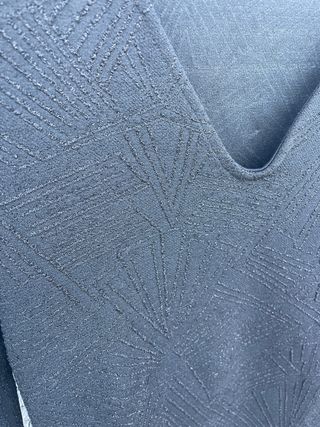 Vestido negro Only escote pico manga larga