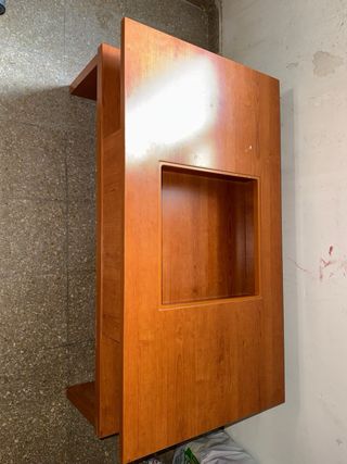 Mesa elevable de madera