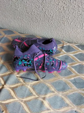 Zapatillas deportivas moradas y rosas no envio